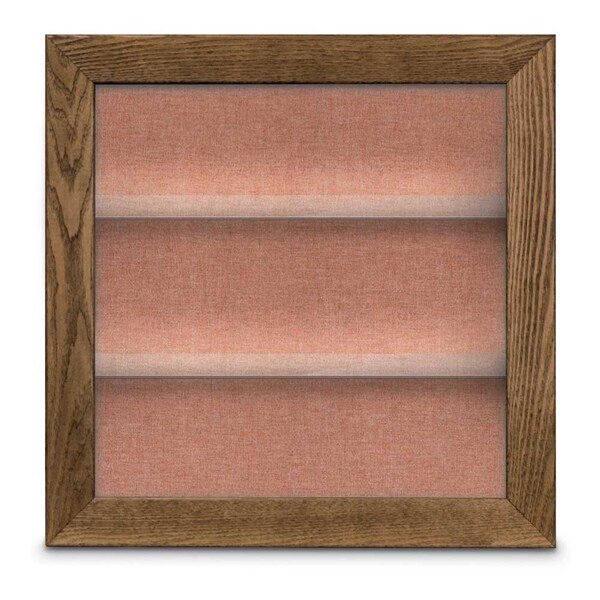 Outdoor Enclosed Combo Board, 42"x32", Black Frame/Blue & Forbo